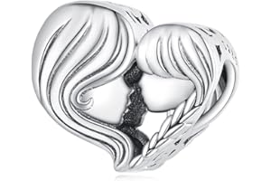 SHIYU Zawieszka charms ze srebra wysokiej próby 925 do bransoletek Pandora, Srebro