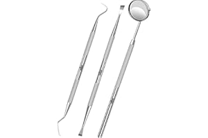 KINZIO Igiene Dentale Kit Specchio dentale per Placca e Tartaro Rimozione Sbiancamento Denti kit con specchietto dentista Pulizia Denti Tartaro Ablatore Kit per Cura Orale 3p Set