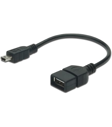 USB2CMB2M | Cavo USB con connettore femmina IC  Maschio USB di tipo C Maschio/Mini USB tipo B, L. 2 m, col. Nero | RS