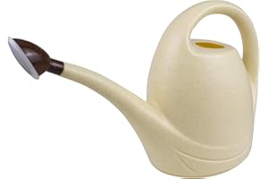 Fasmov 3.5 Litre Watering Can Plastic Lightweight Water Sprayer Watering Bottle for Garden Outdoor House Flower Bonsai Plant (Beige)