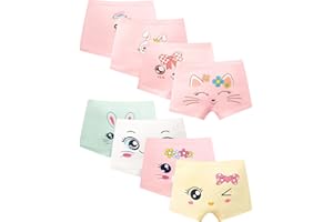 Domee Boxer Culotte Shorty sous-vêtements Coton Fille Lot de 8