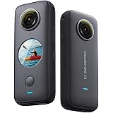 Insta360 ONE X2 - 5.7K 360° Action Camera con stabilizzazione, impermeabile IPX8, touchscreen, editing video automatico, cont