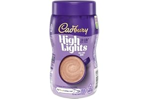 Cadbury Highlights Milk Chocolate Hot Drink, Low Calorie, Stir in Hot Water, Approximately 14 Servings, 180 g (Pack of 1)