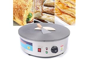 KENSYUINT 2800W Profi Crêpes Maker Machine Crepesgerät Hohe Qualität Crepes Maker Machine Gastronomie Edelstahl 180-280 ℃ ideal für Crêpes Pancake