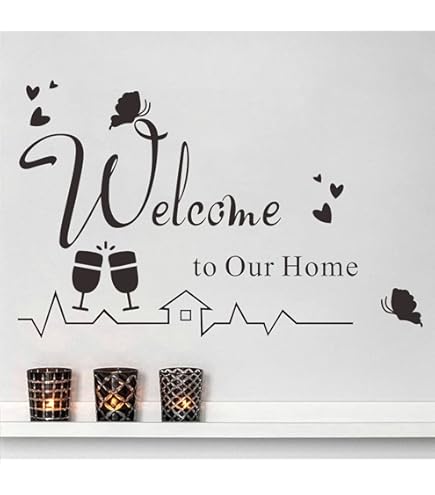 Scritte Adesive Home Frase Per Le Pareti Di Casa In Adesivi Murali - Foto 4