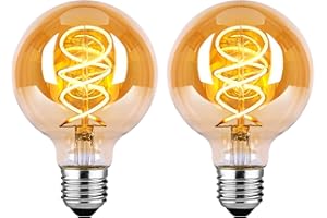 BNITITU Żarówka LED vintage E27, żarówka vintage z możliwością ściemniania E27 4W G80 E27 LED ciepła biel 2700K, żarówka E27 vintage Edison LED E27 idealna do oświetlenia nostalgicznego i retro - 2 sztuki