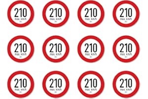 HAVATI Geschwindigkeitsindex H (max. 210 km/h) - Aufkleber - Autoreifen, bei Reifenwechsel - 25 mm Durchmesser, 12 Stück