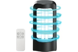 SANSI - Lámpara de desinfección UV de 27 W, lámpara de esterilización UVC con control remoto (longitud de onda 254 nm), esterilizador UV portátil para dormitorio, hotel, cocina, baño, sin ozono