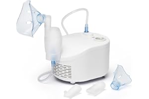 OMRON X101 Aerosol portatile silenzioso per adulti e bambini. Facile da usare e da pulire. Aerosol portatile per il trattamento efficace di malattie respiratorie come asma, raffreddore e allergie