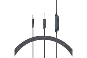 Yaowanguan Cavo di ricambio per il controllo del volume in linea per cuffie da gioco ASTRO A10/A40/A30/A50/A40TR (1m/3,3 piedi,nero)