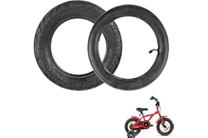 XQGJJ 12 1/2x2 1/4 62-203 Camera d'aria Tubo interno e pneumatico esterno in Gomma per Segway 12 Monopattino Elettrico Bici da Bambino (1 inner+1outer)