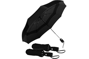 REPEL UMBRELLA Repel Ombrello Pieghevole Antivento – Ombrello Invertito Resistente al Vento, Automatico, Portatile e Compatto, Rivestimento 210T, Protezione Anti-UV per Uomo e Donna