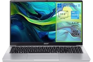 Acer Aspire Lite AL15-32P-C9QZ PC Portatile, Notebook, Processore Intel Celeron N4500, RAM 4 GB DDR4, eMMC 128 GB, Display 15.6" FHD IPS, Scheda Grafica Intel UHD Graphics, Windows 11 Home in S mode