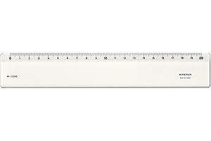 MINERVA Règle 20cm un biseau transparent