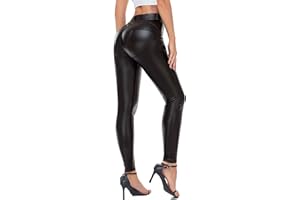STARBILD Scrunch Butt Leggings da Donna, Push Up Pantaloni a Vita Alta Opaco Slim Fit