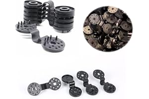 Viilich 40 Piezas Clips Especiales con Ojal,Clip de Tela de sombreado,para Valla de sombreado, Malla de protección contra el Viento, versátil, Resistente al Invierno, fácil aplicación