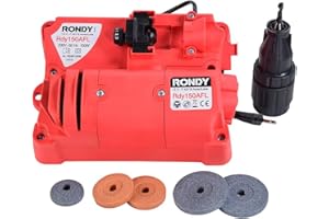 Affûteuse de forets et lames (couteau, ciseau, hachette) type RDY 150AFL + 1 jeu de grès de rechange - RONDY