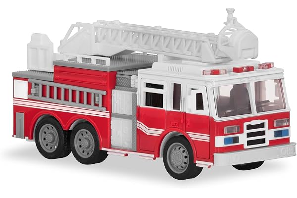 B. toys Driven WH1007Z Micro Toy Fire échelle Amovible avec lumières de Travail et Sons – Voitures et camions pour Enfants à partir de 3 Ans Multicolore