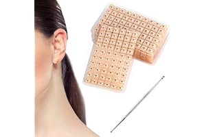 JAWUZ 1200Pcs Graine D'oreille D'acupuncture,Graines D'oreille,Oreille Presse Graines Acupuncture,avec 1 pièce de stylo pour trou d'oreille Points Acupuncture Graines,Magnétiques Thérapies Auriculaire