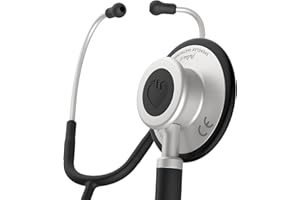 SPENGLER Pulse II, Stéthoscope Infirmier d’Auscultation Générale, Simple Pavillon, Léger, Grandes Performances Acoustiques, Polyvalent (Carbon)