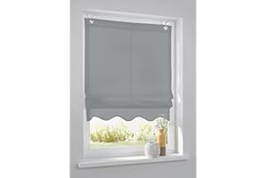 KUTTI Tenda a pacchetto Olivia grigio con occhielli 60 * 140 cm