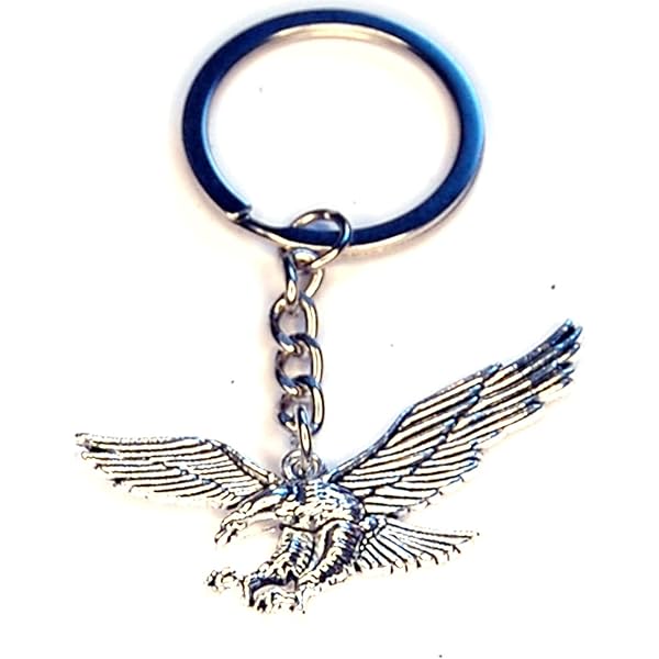 SoulCats® Portachiavi a Forma di Lettere 3D in Acciaio Inox Massiccio in Argento