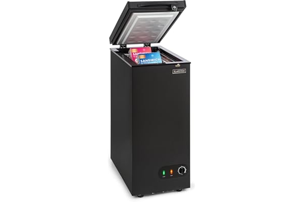Klarstein Mini Congelateur Armoire, Petit Congélateur pour la Chambre et la Maison, Mini congélateur 51L, Congelateur Petite Taille avec Panier, Econome en Energie, Appareil à glaçons et Grattoir