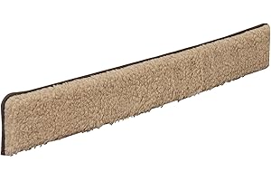 K. & N. Schurwolle 550 Schurwoll-Zugluftstopper für Türen 100 cm, Hellbraun