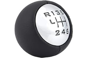 AUSLA Ręczna Gałka Zmiany Biegów Samochodu, 6-biegowa Gałka Zmiany Biegów Plastikowa Gałka Zmiany Biegów ABS Ręczna Skrzynia Biegów dla Peugeot 307 308 3008 407 5008 807 Citroen C3 C4 C8