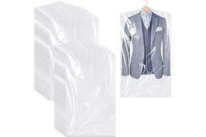 70 st klädpåsar hög seghet klädväska transparent PP klädskydd dammskydd klädfodral 90 x 60 cm för skjortor klänningar jackor