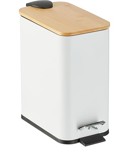 SVITA STM5 Prullenbak pedaalemmer 5l incl. binnenemmer soft-close deksel wit SVITA STM5 Prullenbak pedaalemmer 5l incl. binnenemmer soft-close deksel wit