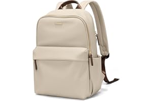 GOLF QUALITY Zaino Donna,Zaino Per PC Portatile 14 Pollici Notebook, Causal Daypack per Computer,Lavoro,Scuola,Viaggio,Mandorla