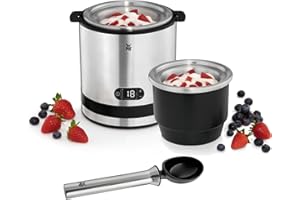 ‎WMF WMF Küchenminis 3in1 Eismaschine, für Frozen Joghurt, Sorbet und Eiscreme, Gefrierbehälter 300 ml, Eisportionierer, 30-Minuten-Time, spülmaschinengeeignete Teile, Ice Cream Maker