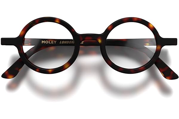 LONDON MOLE® Moley gafas de lectura | Lectores geniales de forma redonda | Hombre y mujer unisex | Bisagras de resorte