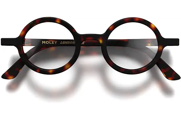 LONDON MOLE® Moley gafas de lectura | Lectores geniales de forma redonda | Hombre y mujer unisex | Bisagras de resorte