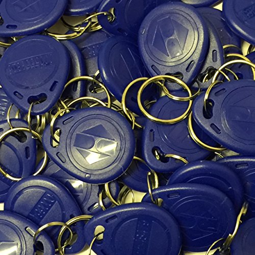 Llaveros genéricos, EM4100, EM4102, 125 KHz, de proximidad RFID, con identificación, 100 unidades de color azul