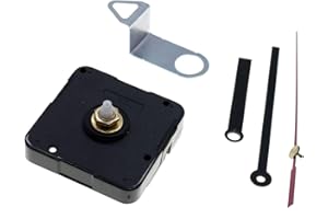 CHRISTIAN GAR Osama AL-168 Maquinaria para Reloj de Pared de Cuarzo - Cañon 13 mm (56 x 56 mm) Incluye Setas y Gancho