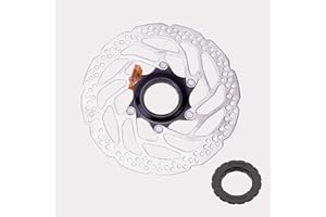 Newgoal Disco freno per bicicletta adatto per rotore freno a disco Shimano RT30 con bloccaggio centrale 160mm/180mm/disco freno per bicicletta da strada di montagna con bloccaggio centrale（160MM）