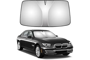 ‎JOOLESER JOOLESER Car Windshield Sun Shade - Blocks UV Rays Sun Visor Protector, Sunshade to Keep Your Vehicle Cool and Damage Free, Easy to Use, Fits Windshields of Various Sizes (L)