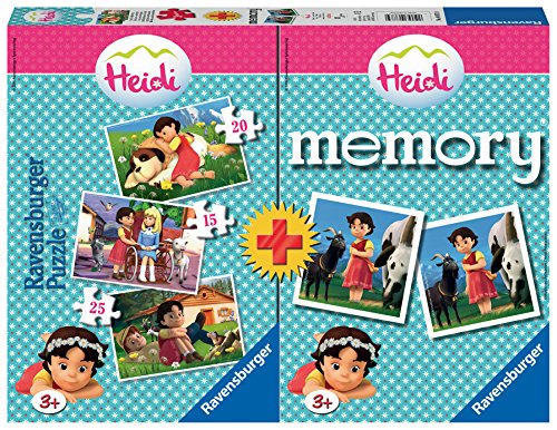 Preisvergleich Produktbild Heidi – Multipack Memory + 3 Puzzles (Ravensburger 68739)