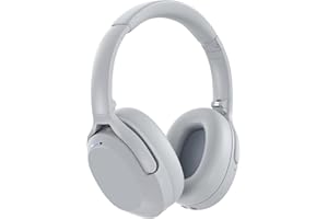 Rebocico Active Noise Cancelling Headphones, Wireless Bluetooth Over-Ear Headphones with Microphone,120H Playtime, Foldable Overhead Headphone with Deep Bass, Fast Charging for Home Travel Office