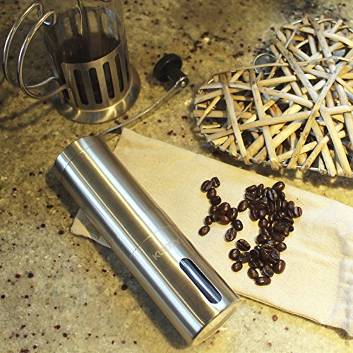KurtzyTM Manuelle Bohnen Mahlmühle aus Keramik Mahlen für Kräuter, Gewürze, Kaffee, Salz und Pfeffer - 5
