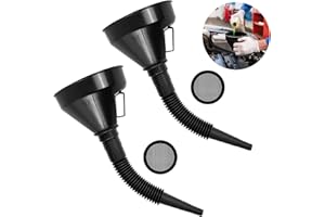 Abnaok 2 Stück Einfülltrichter, Trichter mit Sieb, Kann Verunreinigungen filtern, schnelle Filtration