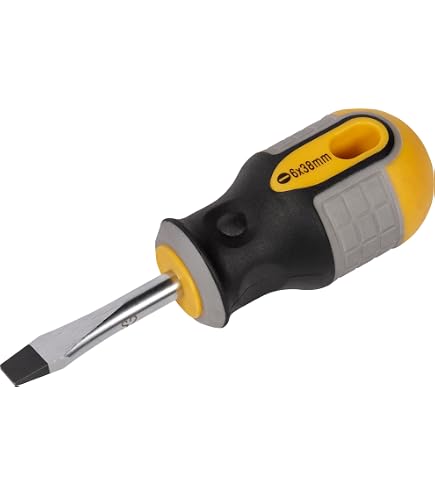 Stanley FatMax Schraubendreher Schlitz 6,5x30mm - Chrom-Vanadium Stahl, SoftGrip Griff Für Präzises Arbeiten
