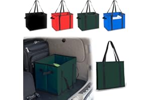 ANTEVIA MATÉRIAUX ANTEVIA - Caja de almacenamiento plegable y portátil para coche | MÁS DE 10 MODELOS | Caja plegable para camping | Material: Aluminio| Colores: Verde (Nardelly verde)