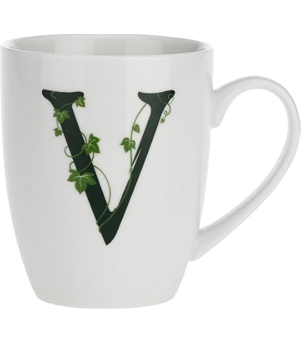 LA PORCELLANA BIANCA - Tazza Lettera 'M' in vetro borosilicato