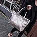 Produktbild GREAT R-Neue Europäische und Amerikanische hand-woven Handtasche Tasche Damentasche pendeln einfache tragbare single Schultertasche, Silber spot