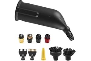 YTUGIL 10 Stück kompatibel mit Kärcher Dampfreiniger SC1, SC2, SC3, SC4, SC5 Hochwertige Rundbürsten Düse und Flächenreiniger-Zubehör für effektive Reinigung von hartnäckigem Schmutz in Ihres Hauses