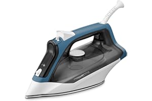 Rowenta DX1550 Effective 2, Ferro da Stiro a Vapore, con Anticalcare Integrato, con Funzionalità di Spegnimento Automatico, Colpo Vapore 110 g, Potenza 2200 W, Grigio/Blu
