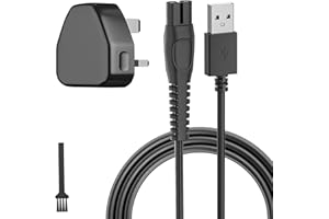 BENSN 5V Charger for Philips One Blade QP2824/ QP2734/ X3053/ QP2724/ QP2834/ QP4631/ S3241/ S7887/ MG7930/ MG7910/X3001 Electric Trimmer and Shaver, OneBlade Power Cord with Plug